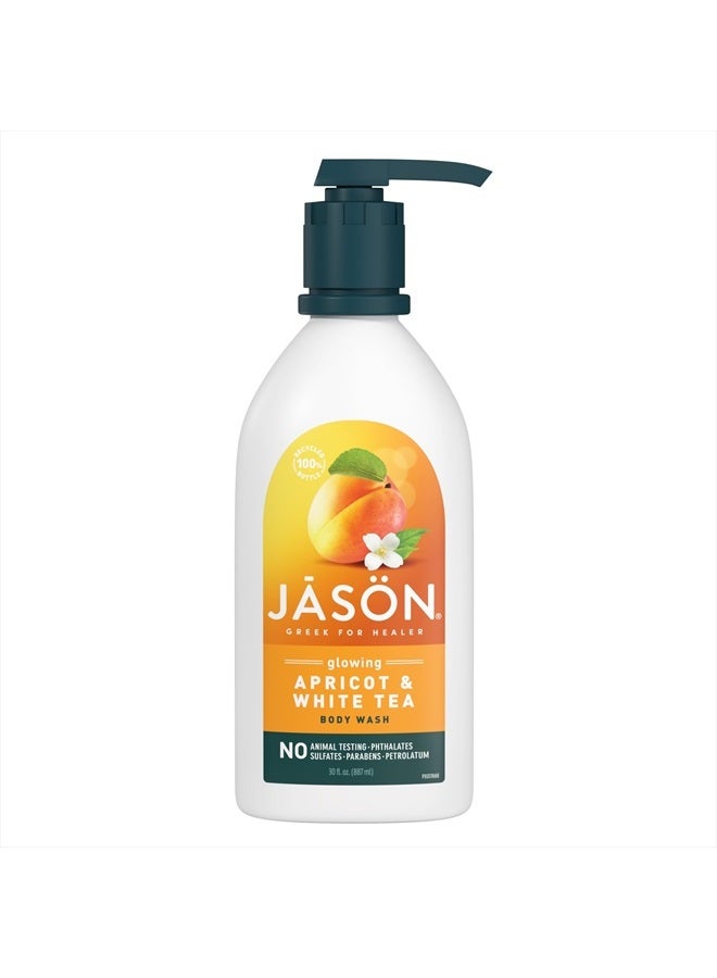 Apricot and White Tea Glowing Body Wash, For a Gentle Feeling Clean, 30 Fluid Ounces