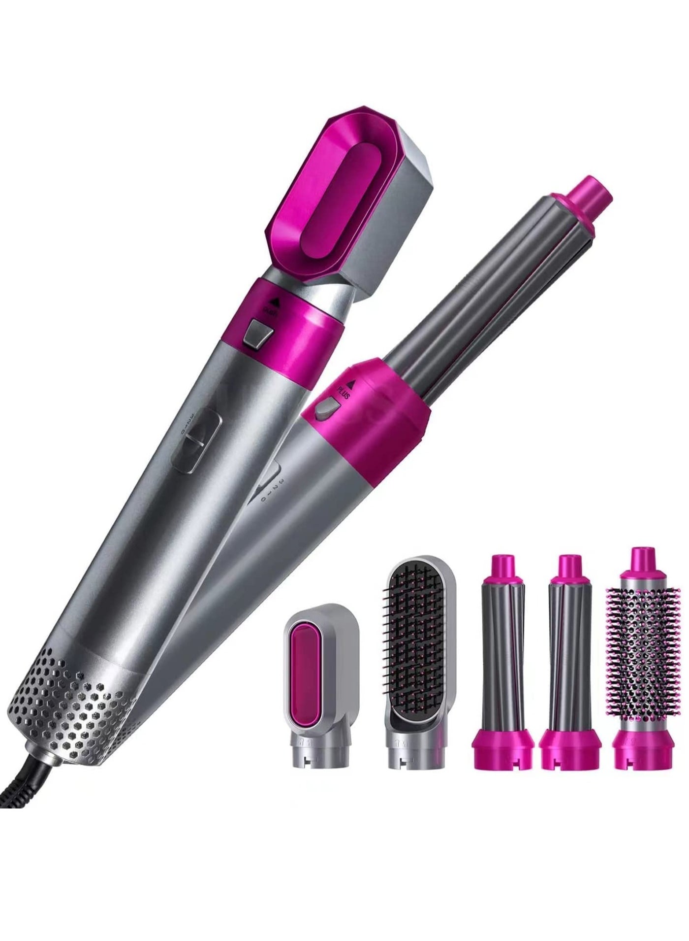 5 in 1 hair styler for women | Hair Dryer Air Brush Styler and Curler, Crimper, Conical Curler & Volume Brush for Multiple Styles Hair Straightener with Silk Protect Technology