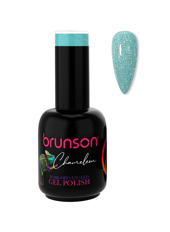 18ml Chameleon Gel Nail Polish: Glossy Shine, Long-Lasting Soak-off UV/LED Gel for Nail Art French Manicure Pedicure. Salon Quality, Chip Resistant, Trendy Sparkly Acrylic Nails.