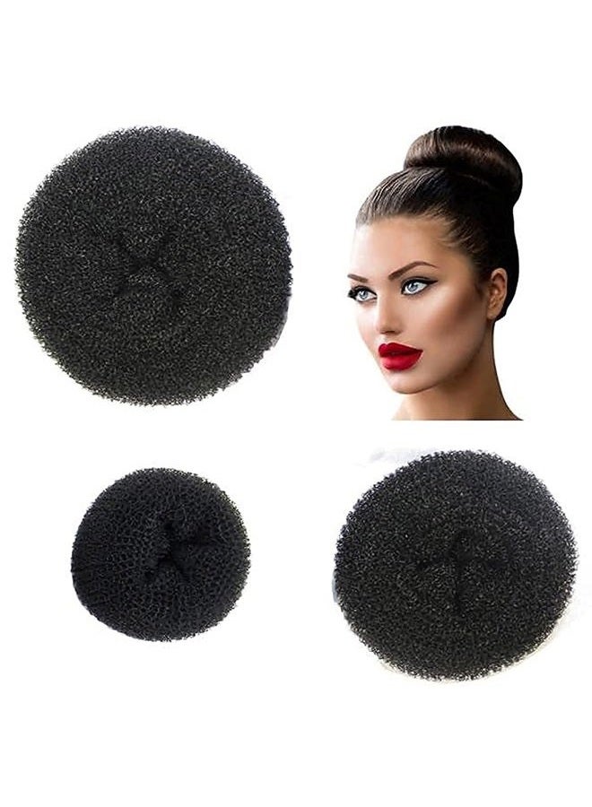 Donut Bun Maker - Easy Styling of Ballet & Sock Buns for Kids (3pc Black)