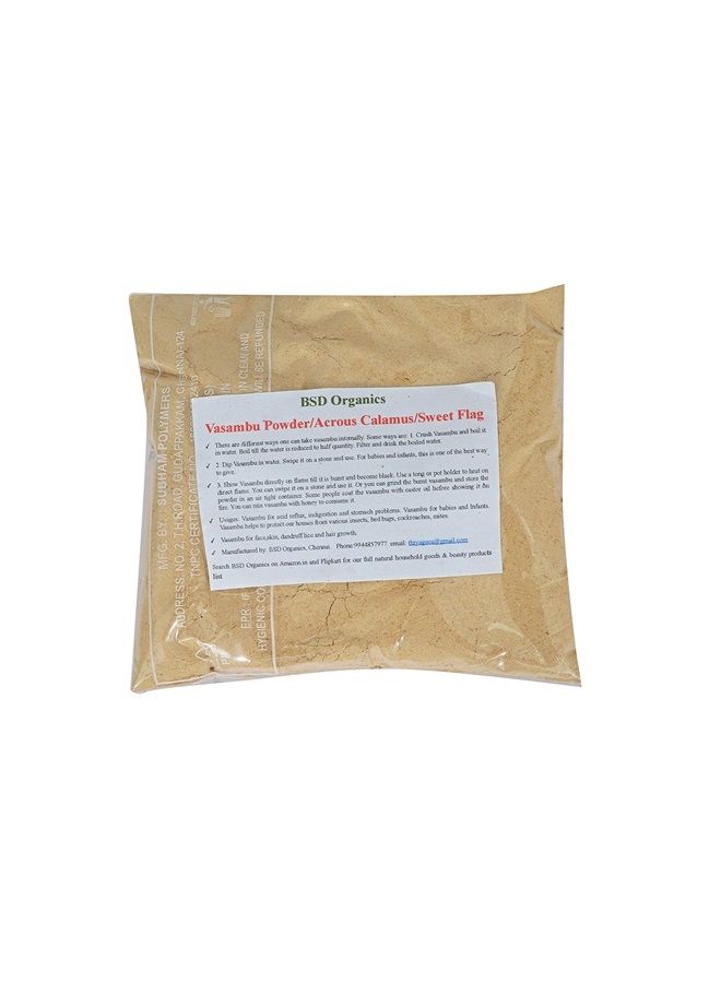 Vasambu Powder / Acrous Calamus / Sweet Flag Scalp Treatment / Chillness to Body, 100 Grams / 3.5 Ounce