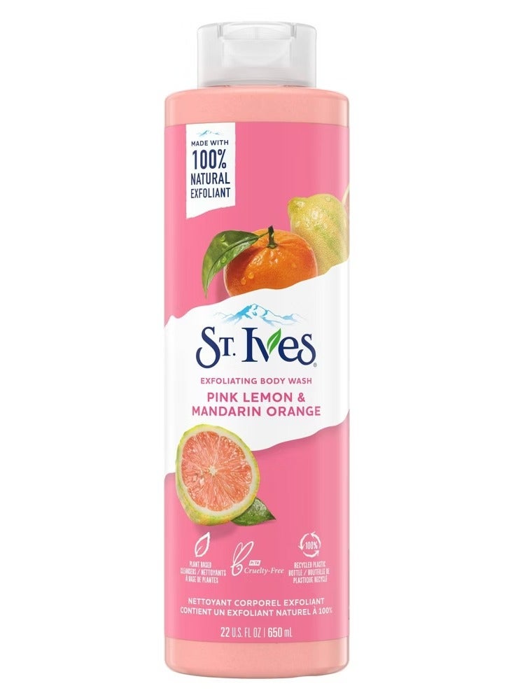 Pink Lemon And Mandarin Orange Exfoliating Body Wash 650 ML