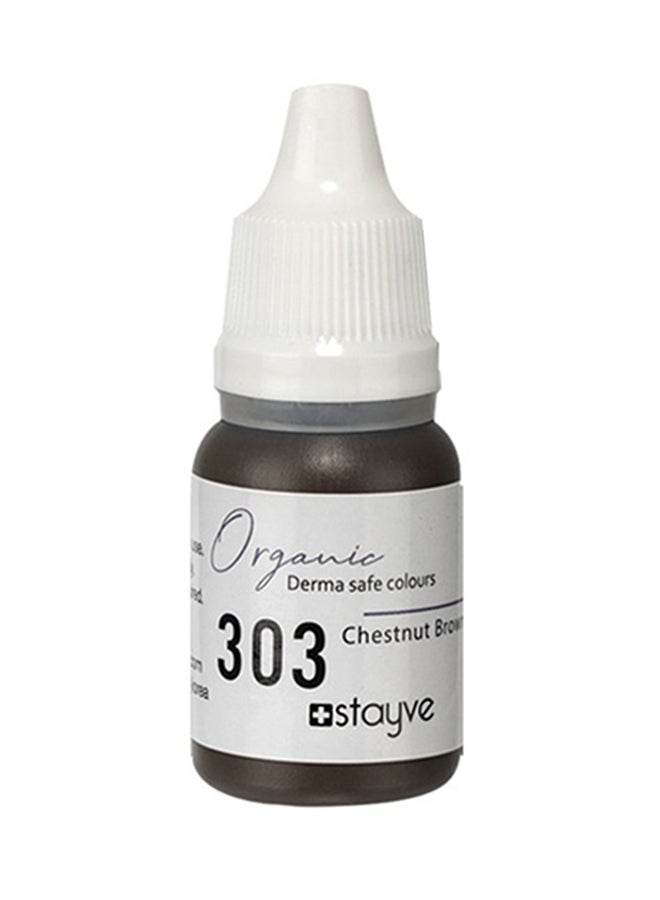 303 Chestnut Brown Organic Eyebrow Pigment 10ml SCB303