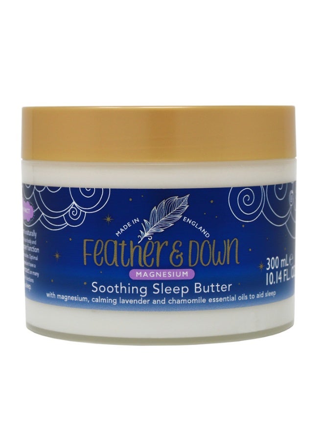 Magnesium Soothing Sleep Butter (300ml) - With Magnesium, Calming Lavender And Chamomile Essential Oils To Aid Sleep Vegan Friendly And Cruelty Free