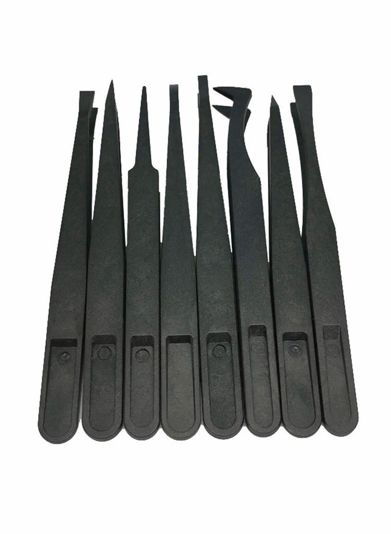Tweezers Set Black High Precision Tip Static-free Plastic Tweezer