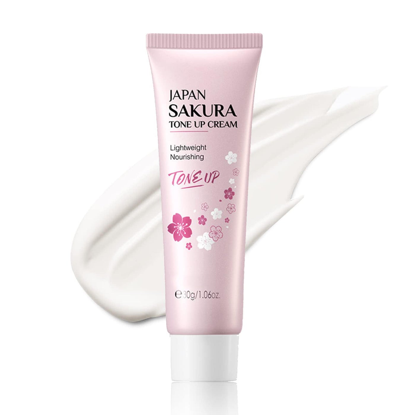 Facial Moisturizer Tone-up Cream, Sakura Essence Glow Face Moisturizer Cream 1.06 Fl OZ Hydrating & Smooth Dry Skin Lightweight Nourishing Facial Skin Instant Tone-Up Lazy Face Cream