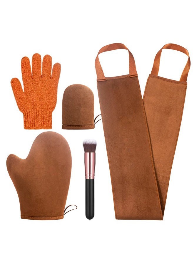 5 Pack Self Tanning Mitt Applicator Tanning Mitts Self Tanner Kit, Self Tanner Mitt Applicator Sunless Tanner Mitt Self Tanning Glove for Self Tan Mitt Applicator Self Tanner Mit Tanner Glove
