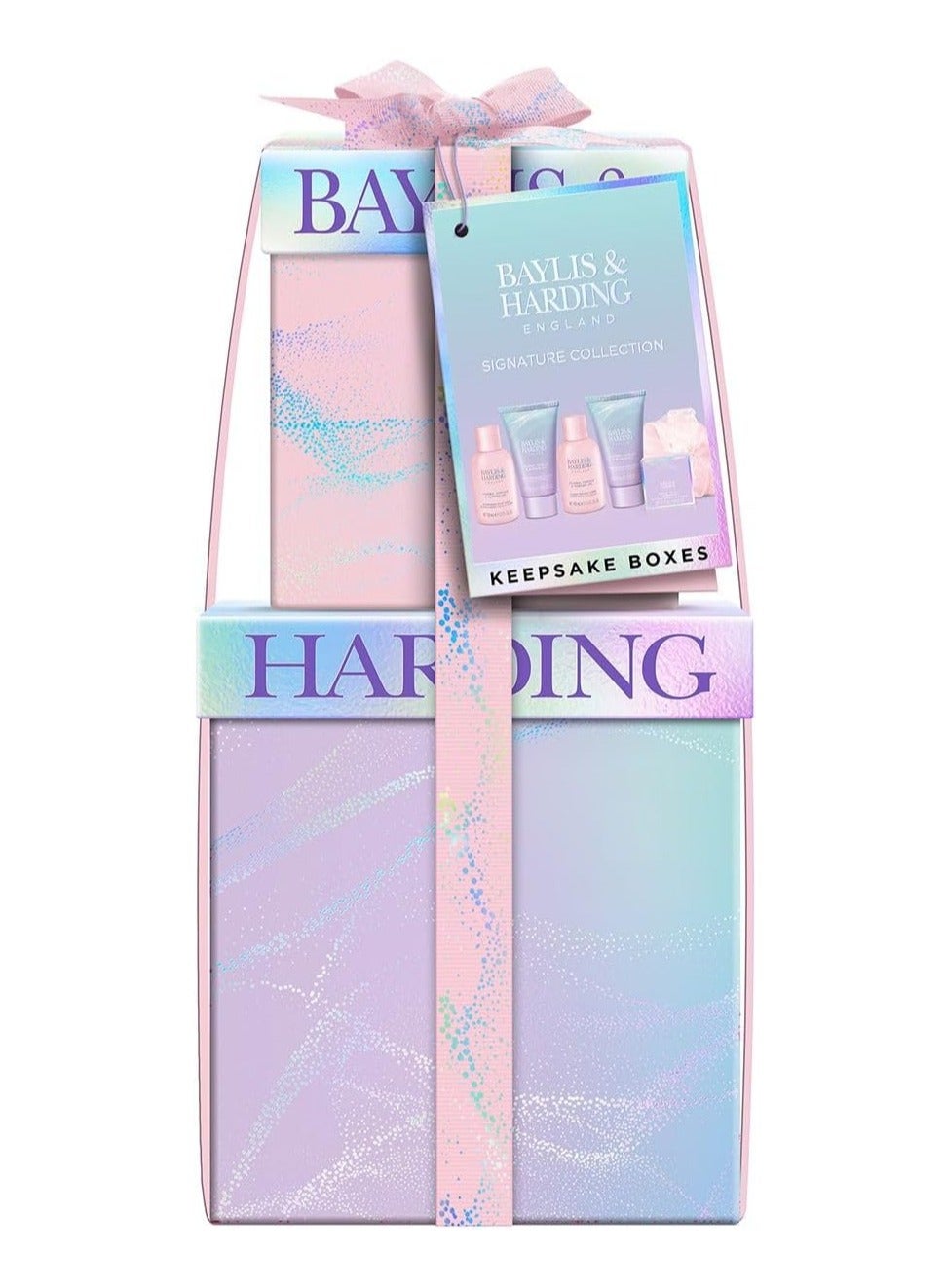Baylis & Harding Luxury Gift Set for Women Jojoba Vanilla & Almond Oil Shower Gel, Cream, Hand & Body Lotion, and Bath Crystals Pampering Gift Set in a Keepsake Box