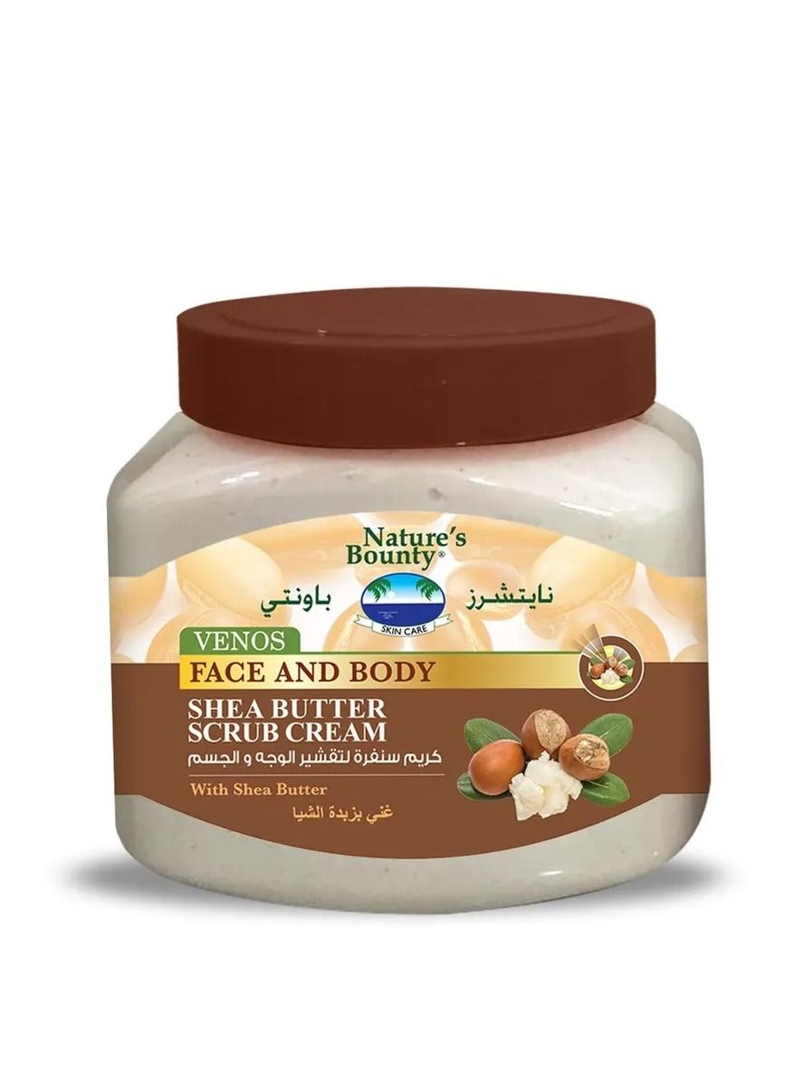 Venos Face & Body Scrub Cream with Shea Butter Extract 560ml