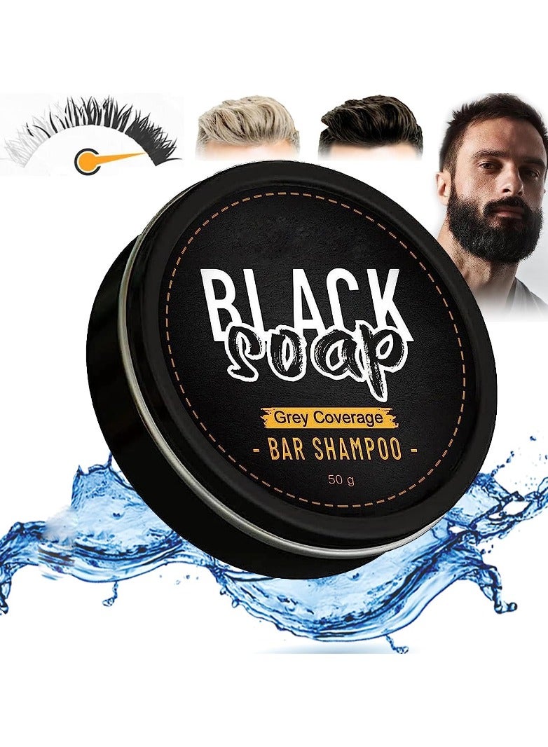 Natural Grey Hair Removal Soap, Grey Shine Soap, Shampoo Against Grey Hair, Solid Shampoo Bar, Solid Shampoo, Hair Blackout Shampoo, Natural Hair Soap for Grey Hair