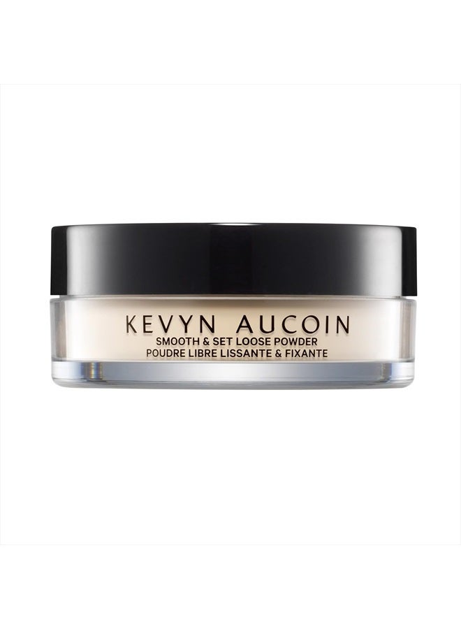 Smooth & Set Loose Powder with Puff: Universal shade, all skin types & tones. Sheer, lightweight, blends well, blurs imperfections, reduces shine. Makeup artist go to for even skin finish