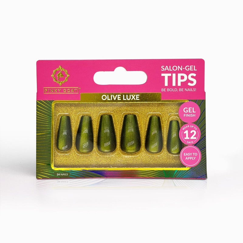 Salon Gel Tips Olive Luxe