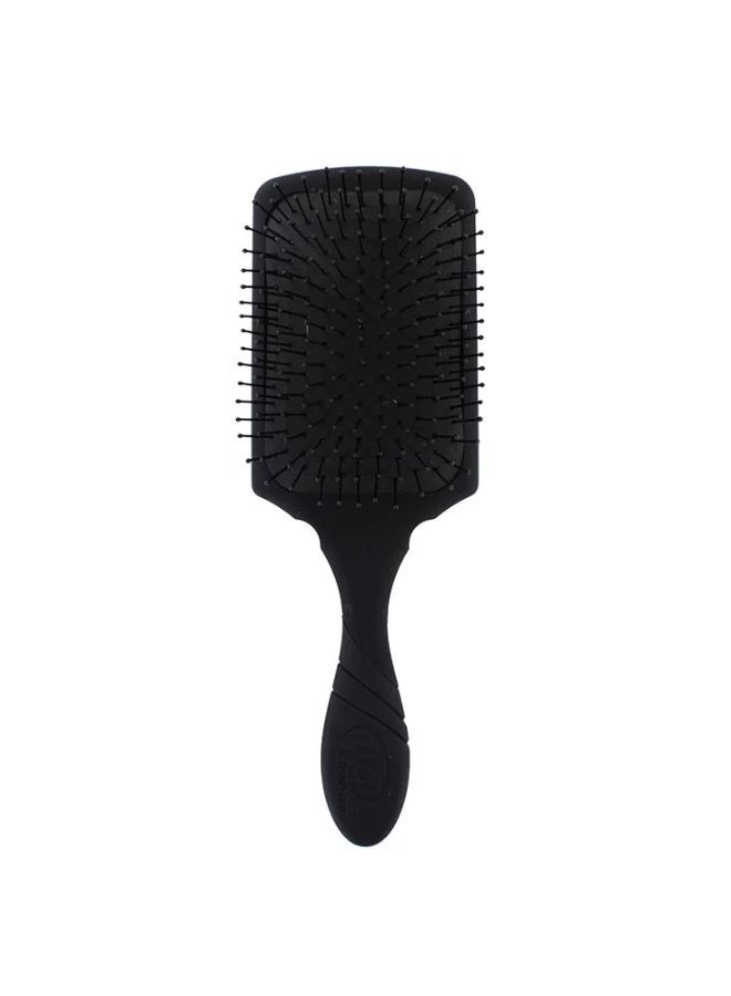 Paddle Detangler Hair Brush Black, Ergonomic, Easy Grip, Stress Free, Intelliflex Bristles, Brushing, Effortless Mane Detangling, Thinner, Stronger, Flexible Tangle Free