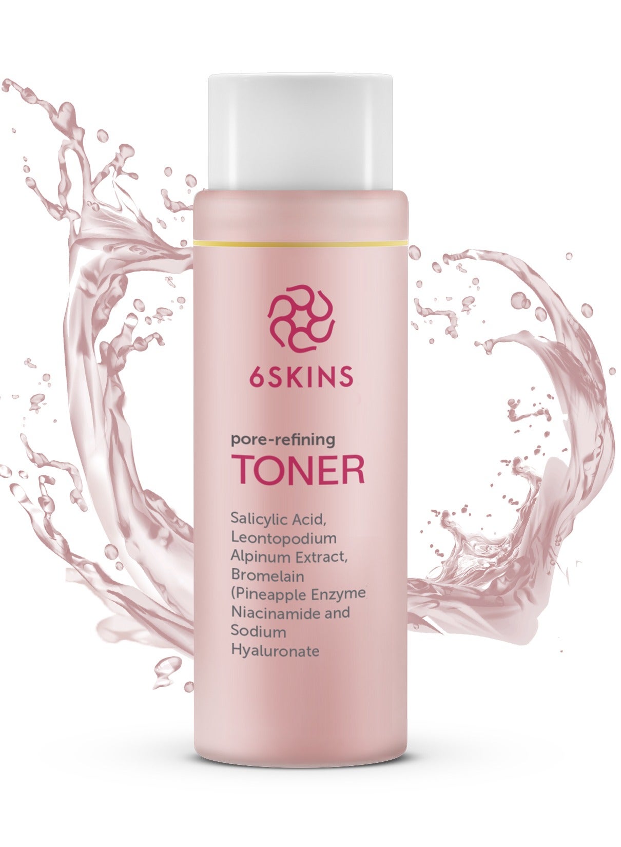 Pore Refining Toner – Hydrating Facial Exfoliant with Salicylic Acid (BHA), AHA, Niacinamide & Hyaluronic Acid | Reduces Pores, Wrinkles, Oil & Enhances Glow | 150 ml - 5.07 fl oz