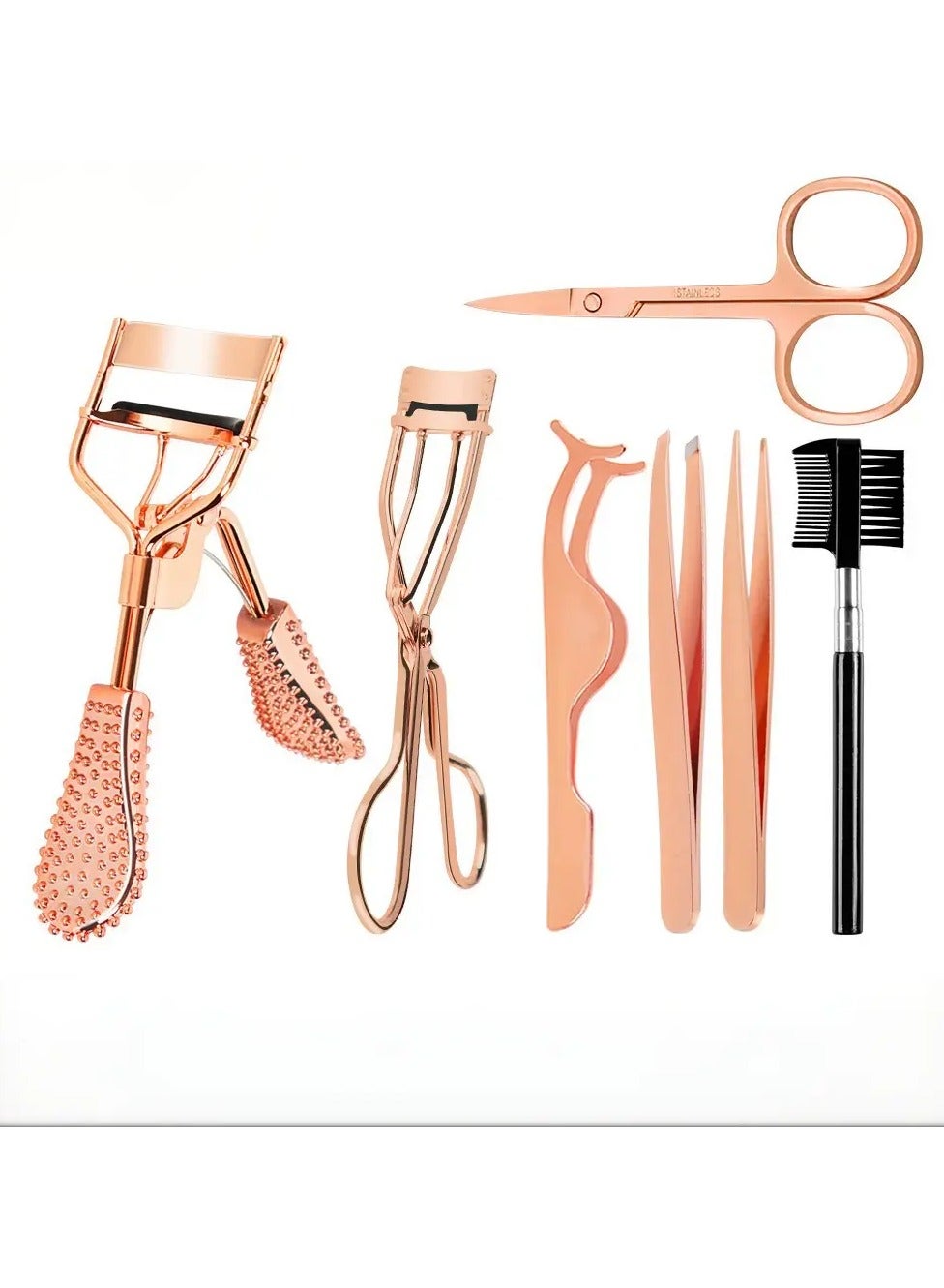 5 Pieces Eyelash Applicator Tool False Eyelashes Applicator,Eyelashes Tool,Eyelashes Curlers,Curved Eyelash Curler