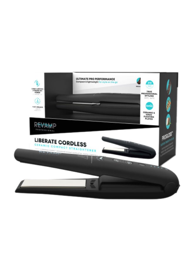 Liberate Cordless Compact Hair - Straightener - Black