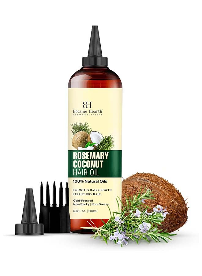 Rosemary, Coconut And Avocado Hair Oil With Biotin | Nourishing Hair Growth And Strengthening Formula | Promotes Healthy, Shiny Hair | Suitable For All Hair Types