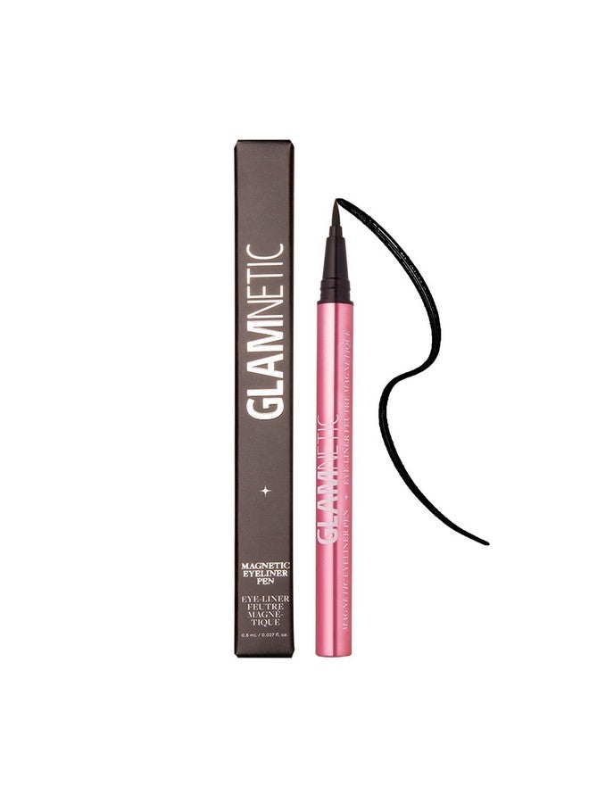 Felt Tip Magnetic Eyeliner Penblack 0.025 Fl Oz Black Smudgeproof & Waterproof Eyeliner Pen Allday Hold For Magnetic Eyelashes Quickdrying Parabenfree