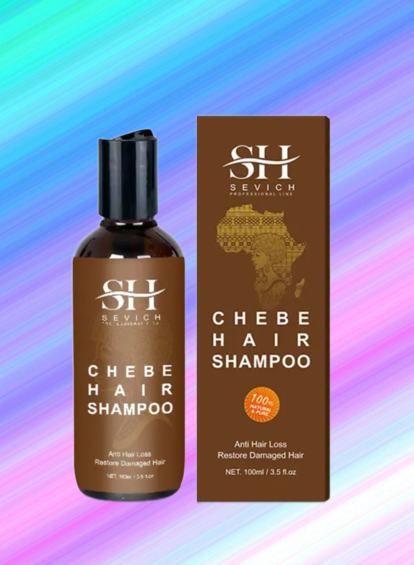 100ml Chebe Hair Shampoo Thin Loss Hair Treatment Scalp Skin Refresh and Clean Hair Chebe Shampoo for Hair Regrowth Naturals Chebe Shampoo with African Chebe Essence Powder