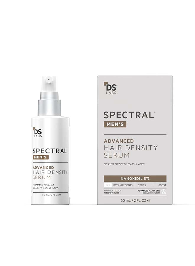 Spectral Men's (Dnc-n) Hair Density Serum With Nanoxidil® 5% - Lightweight Leave-In for Fuller Looking, Thicker Looking Hair, Fast Absorbing, Non-Greasy, For All Hair Types 60ml