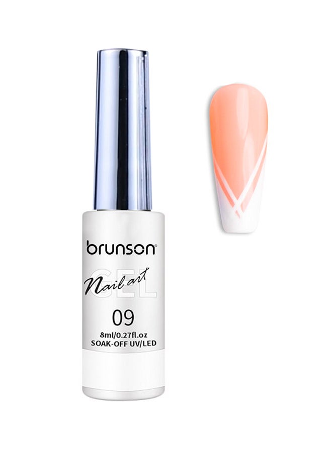 Gel Polish Liner Gel Nail Art 8ml Gel Nail Art Paint for Nails Built Thin Line Nail Art Brush in Gel Pens UV LED Soak off Nail French Manicure Gel Paint Spider Line Drawing Painting Salon DIY