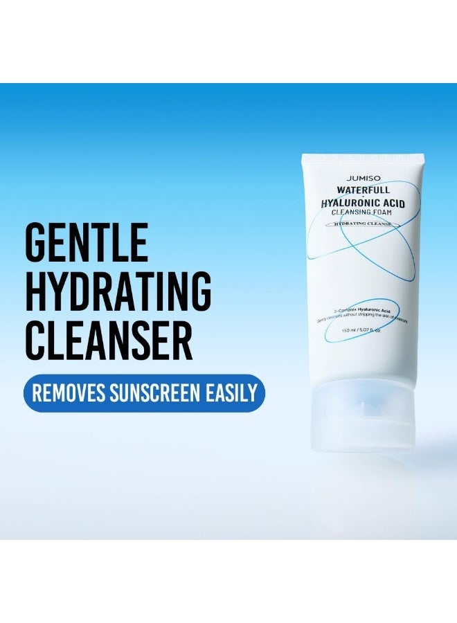 JUMISO Waterfull Hyaluronic Acid Hydrating Foaming Face Cleanser Vegan Fragrance-Free 150ml - image 2