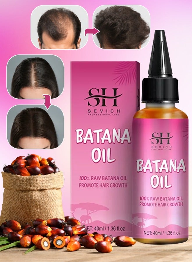 Natural Batana Oil for Hair Care Hair Conditioner Oil for Thin Hair Repair Damaged Hair Nourishes Thin Hair Scalp Skin and Loss Hair Growth Fit for All Hair Types Raw Batana Oil