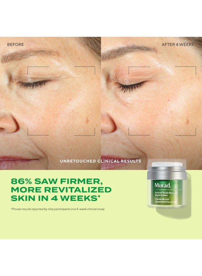 Retinol Youth Renewal Night Cream - Delivers Intensive Hydration & Anti-Aging Benefits, Reduces Signs of Aging While You Sleep (50 ml) - image 6