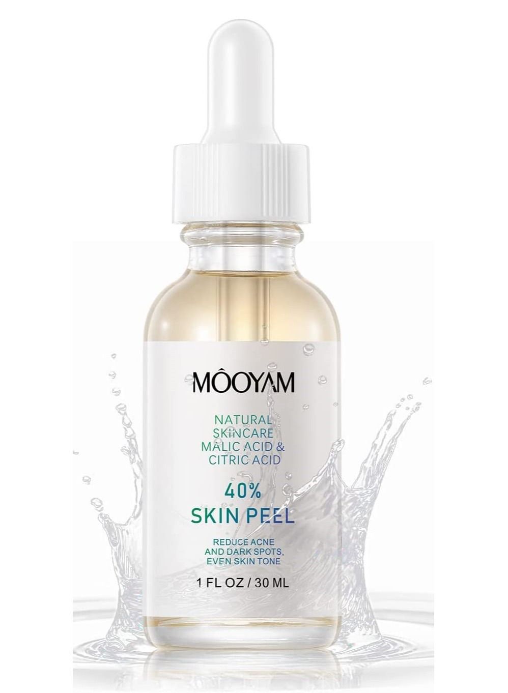 40% Citric Acid Peeling Serum Chemical Peel for Face Peeling Solution Skin Peel Chemical Exfoliant for Face Exfoliating Facial Peel for Dark Skin Dark Spots Acne Spot 30ml