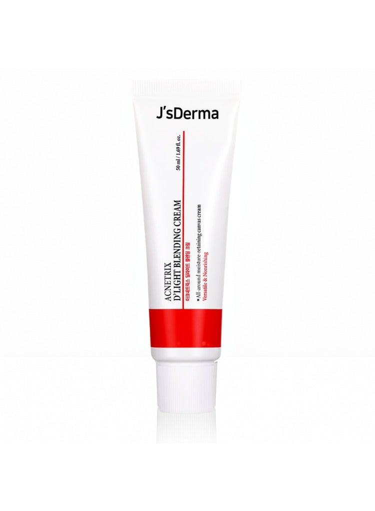 Daily Face Moisturizer for Blemish Relief, Oil Control & Hydration | Soothing Recovery Gel-Cream with Tea Tree for Oily, Combination & Sensitive Skin-Acnetrix D’Light Blending Cream 50ml