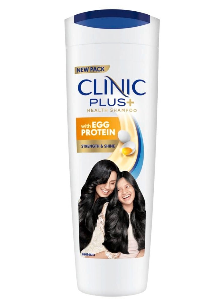 Clinic Plus Strength Shine Shampoo with Egg Protein for Strength Shine and Smoothness 175ml