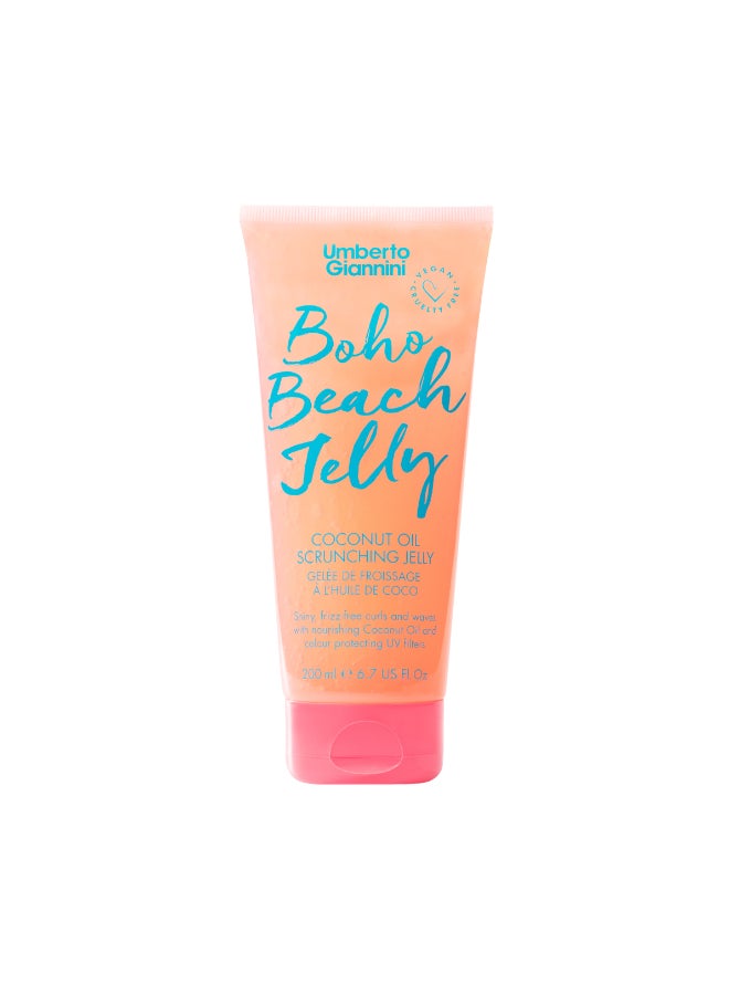 Coconut Oil Beach Jelly for Wavy Hair - Creates Effortless, Texturized Beach Waves with a Natural, Soft Hold (200 ml)