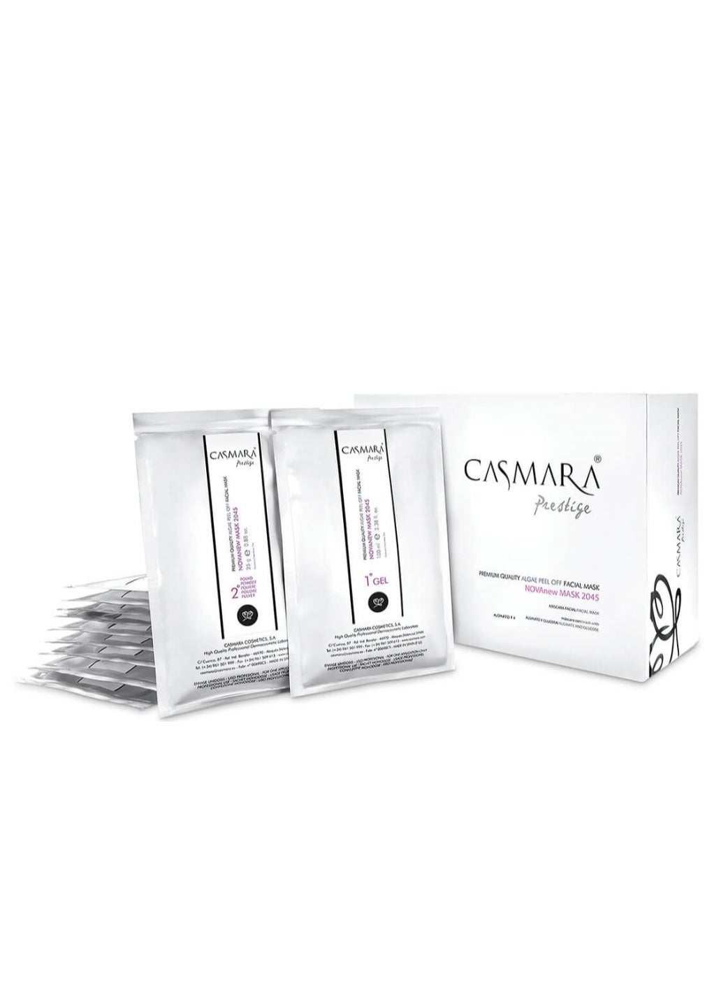 Casmara Premium Quality Algae Peel Off Facial Masks/ 2045/novanew Mask/4.26 Ounce/mask Gel(3.38 Oz)/mask Powder(0.88 Oz)