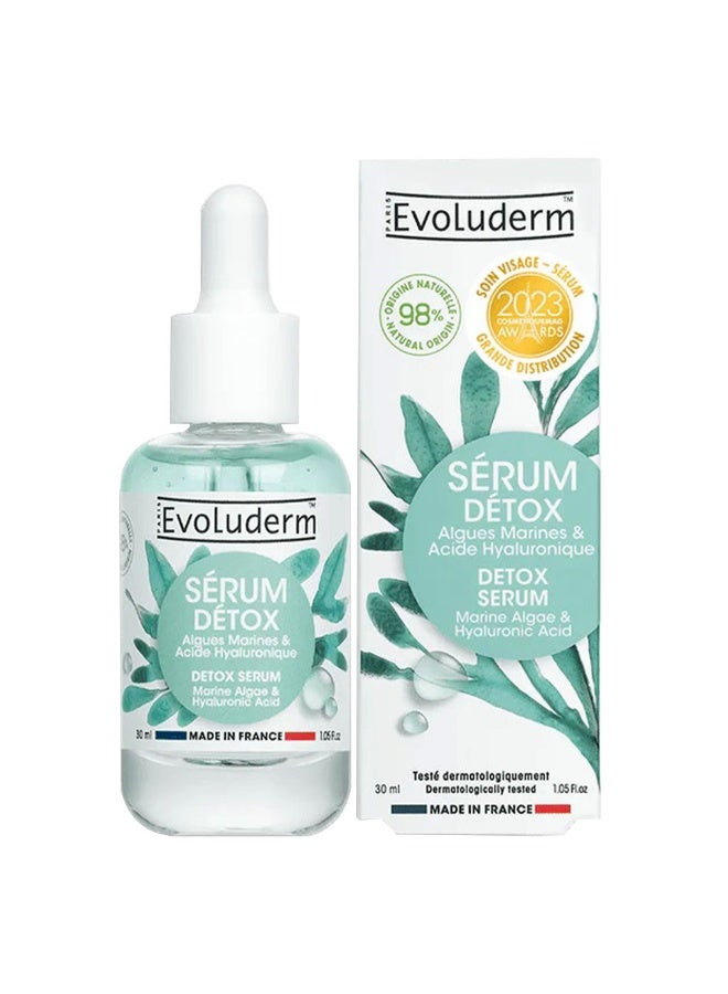 Detox Serum With Marine Algae And Hyaluronic Acid For Detoxifying And Hydration 30 ML