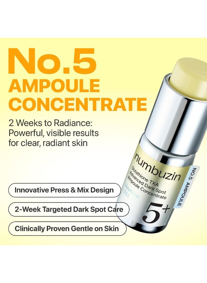 No.5 Serum | Glutathione TXA Advanced Dark Spot Ampoule Concentrate | Tranexamic Acid, Niacinamide | Hyperpigmentation| Suitable for Sensitive Skin, Korean Skincare | 10.7g - image 2