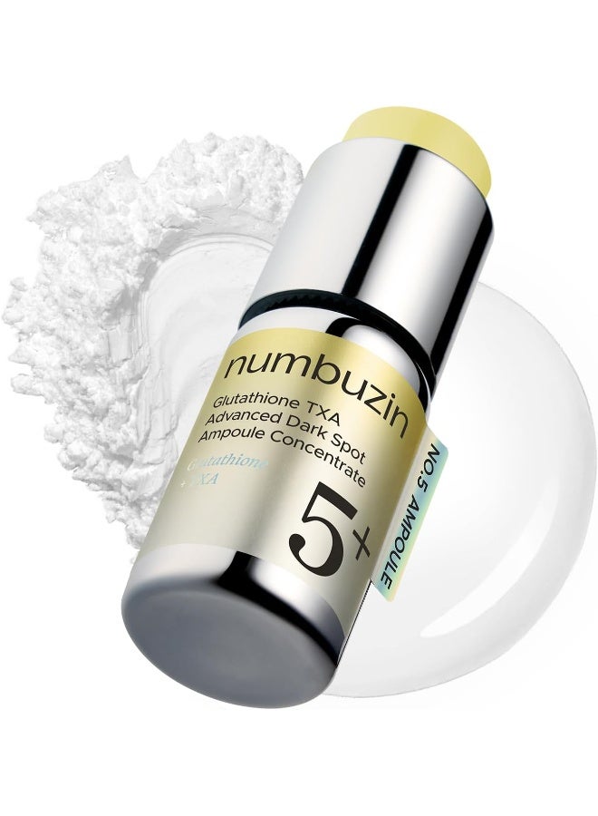 No.5 Serum | Glutathione TXA Advanced Dark Spot Ampoule Concentrate | Tranexamic Acid, Niacinamide | Hyperpigmentation| Suitable for Sensitive Skin, Korean Skincare | 10.7g