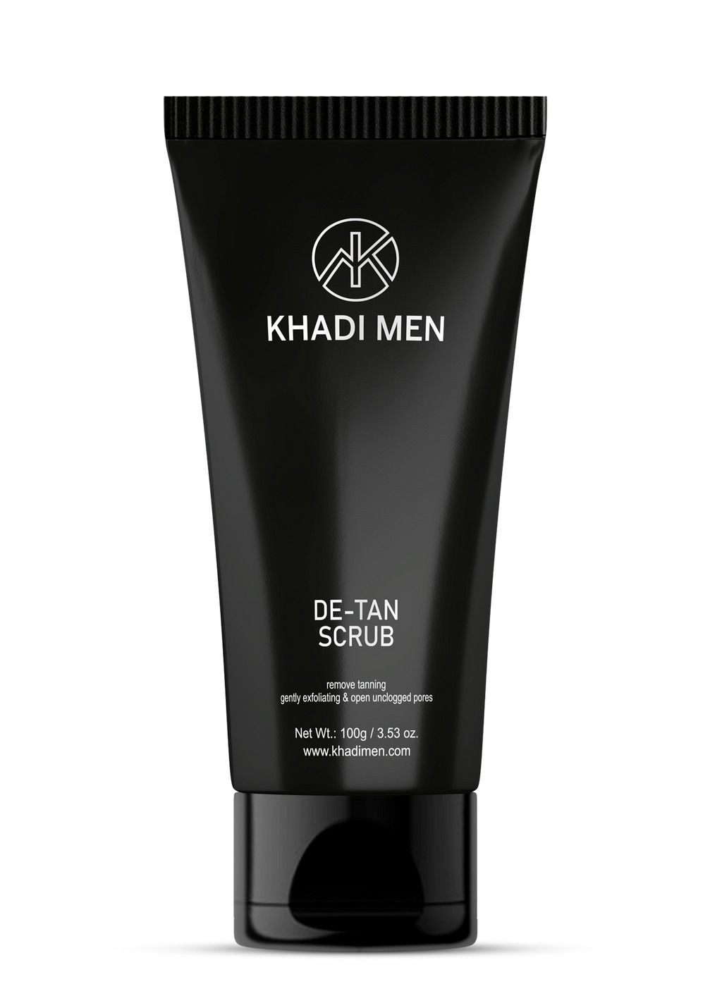 Khadi Men De tan Scrub 100g Removes sun tan |Gently exfoliate dead skin cells from skin pores | Imparts excessive oils & impurities from the skin Scrub