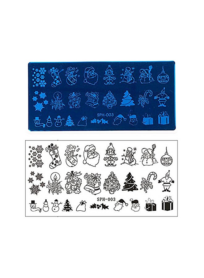 Nail Plates Nail Stamp Templates Metal Manicure Stencils Nail Art Stamping Image Plates for Nail Salon DIY Decoration MEDIUM NSP SPH003