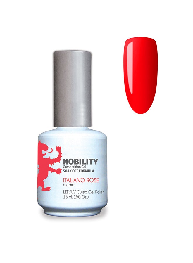 Gel Nail Polish 15 ml, Long Lasting, Chip Resistant, Requires Drying Under UV Led Lamp Italiano Rose Nbgp33