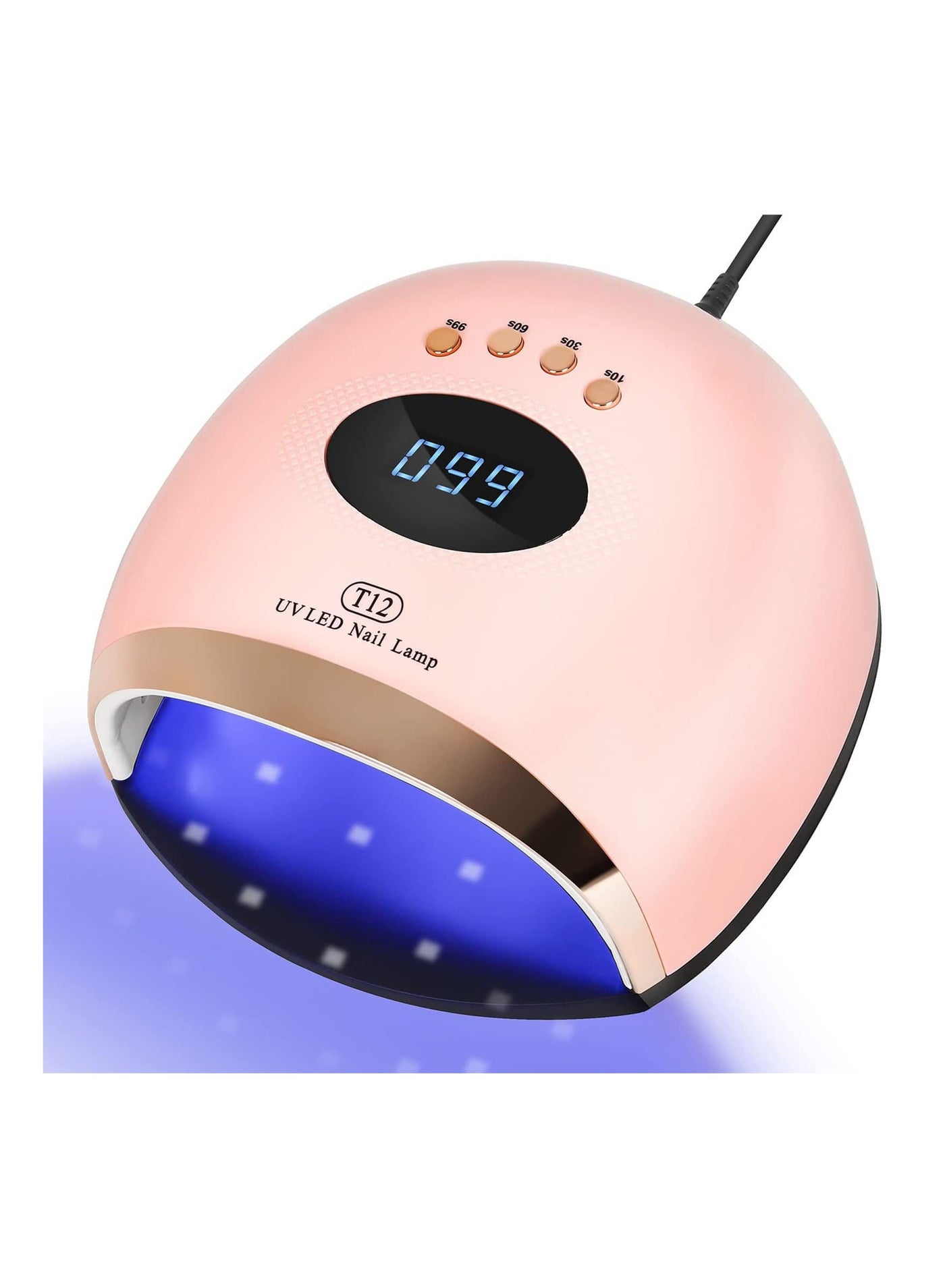 158W Fast Gel LED Nail Light for Gel Polish, Professional Curing with 45 Lamp Beads,UV Nail Dryer with 4 Timer Setting Auto Sensor for Fingernail and Toenail Home Salon Use