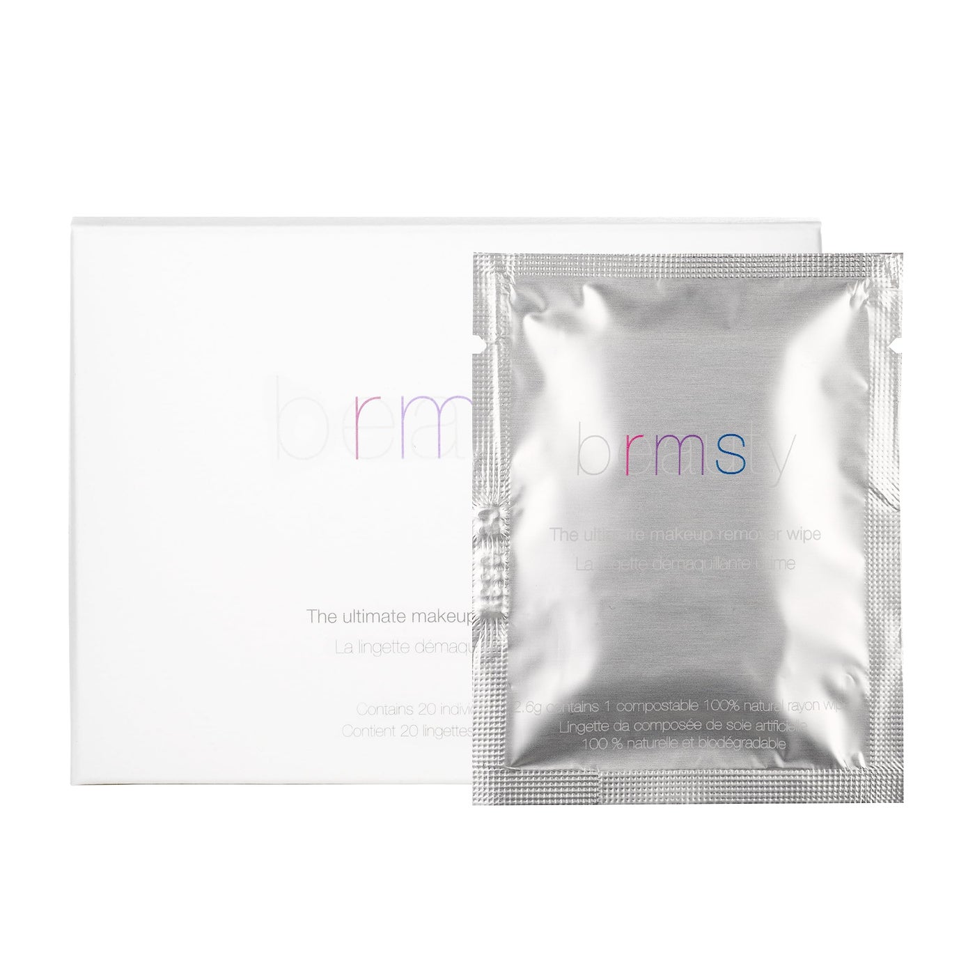 RMS Beauty Makeup Remover Wipes â€“ Gentle, Hypoallergenic Facial Cleansing Towelettes with Nourishing Ingredients, Effective for All Skin Types, Travel-Friendly, 30 Count Pack