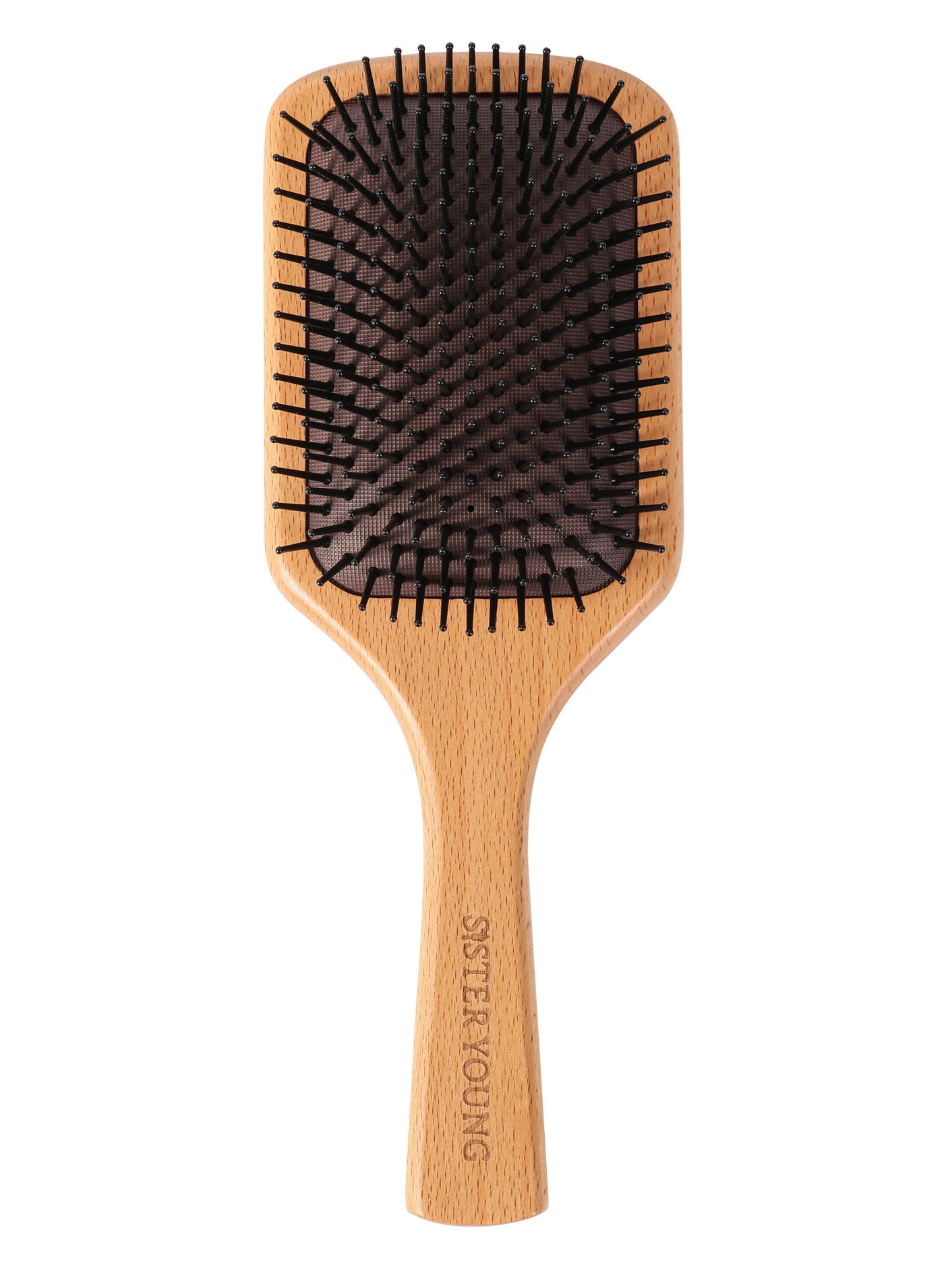 Sister Young NAYA NV Wooden Hair brush - Premium Paddle Brush for Smooth, Frizz-Free Hair | Detangling & Scalp Massage | Ideal Gifts for Women