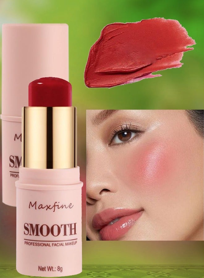 3 in 1 Multi Stick for Lipstick Blush and Eyeshadow Professional Facial Makeup Multi Stick for Lips Cheeks and Eyes Long Lasting Smooth Blush Stick Blusher Tinted Moisture Stick 03