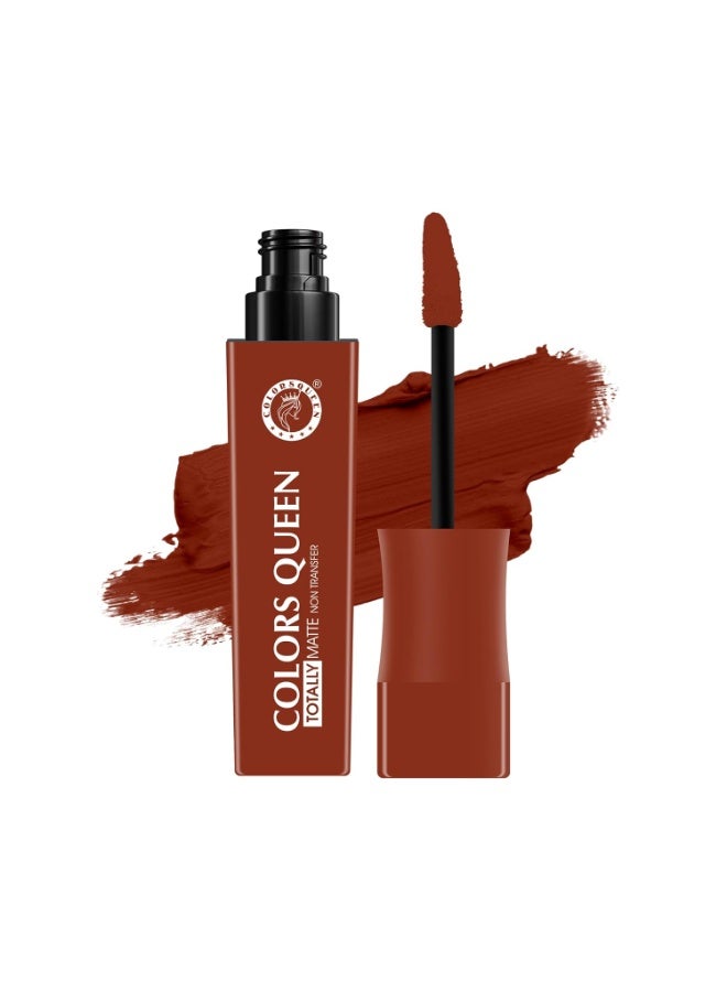Totally Matte Liquid Lipstick Intense Color Payoff Lightweight Comfortable One Swipe Long Lasting Non Transfer Women 17 - Dob Net 7.5g