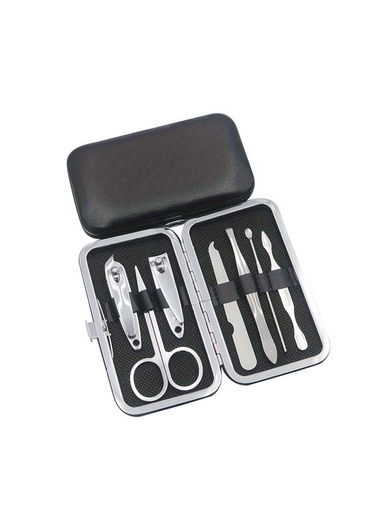 7-Piece Manicure Set Stainless Steel Nail Clippers With Professional Eyebrow Scissors  Tweezers