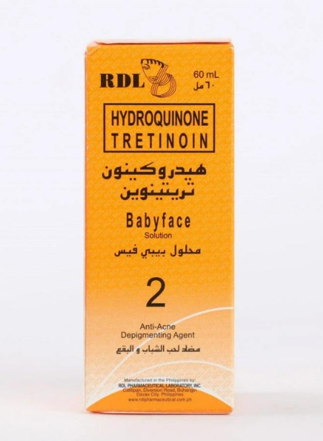Babyface Astringent Hydroquinone+Tretinoin 2 - 60 ML
