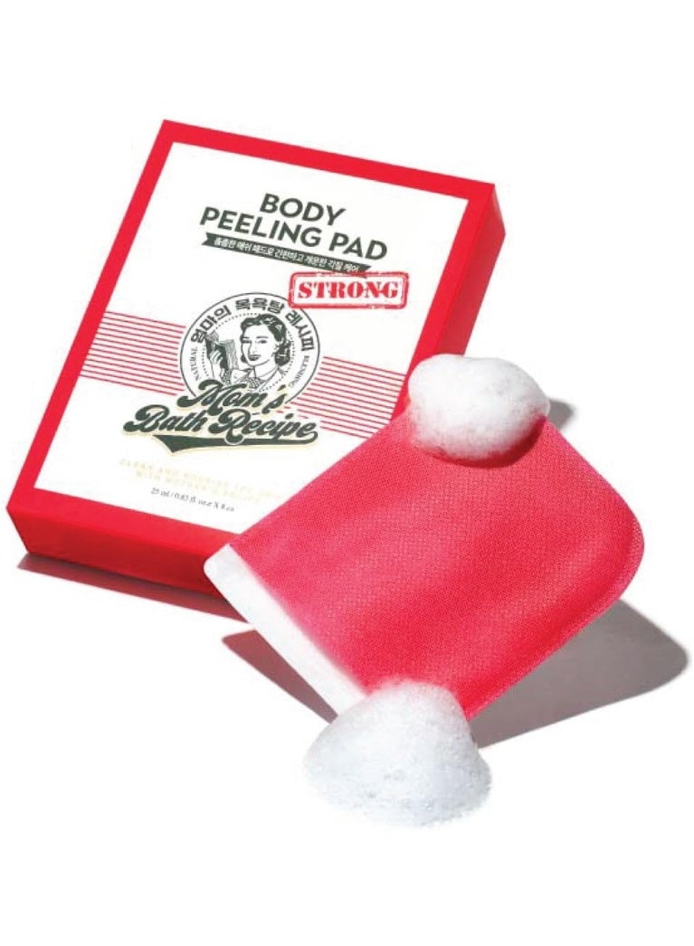 Mom’s Bath Recipe Strong Body Peeling Pad, Heavy Duty Korean Exfoliating Pad for Deep Body Cleansing, Trouble Care Support for Rough and Uneven Skin