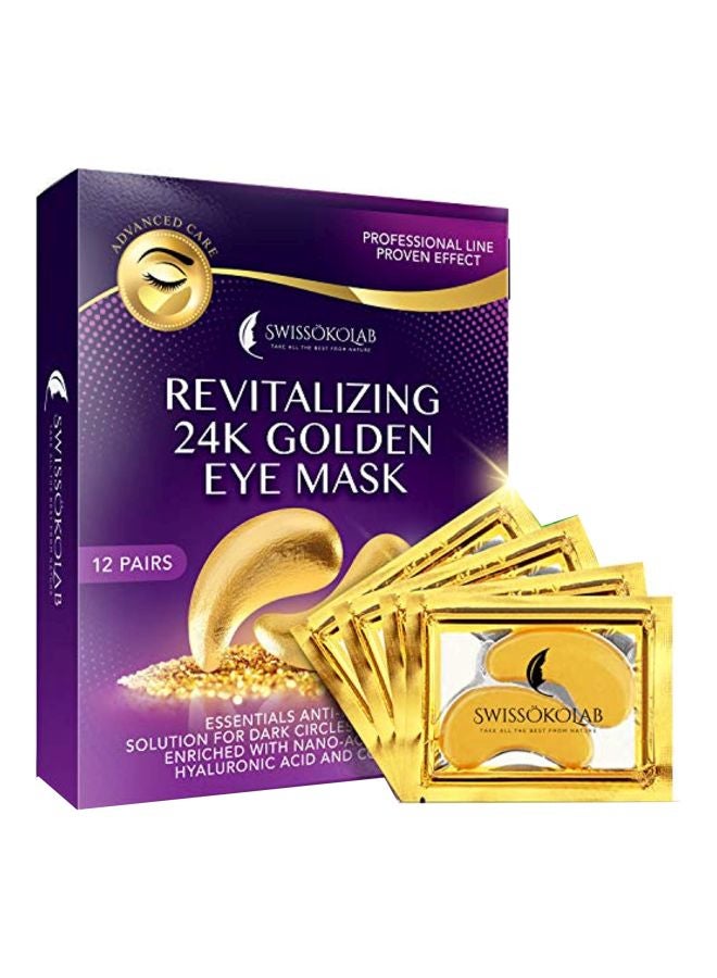 12-Piece 24k Gold Eye Patch