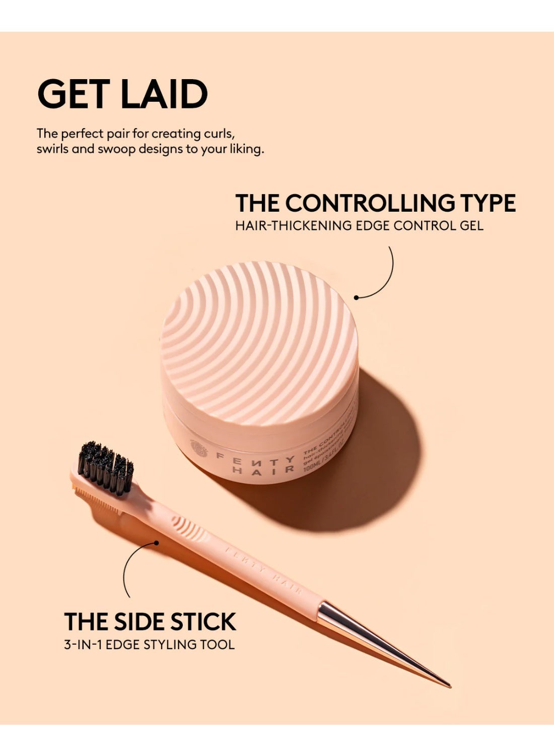 The Side Stick 3-in-1 Edge Styling Tool | Multi-Use Edge Control Brush, Comb & Styling Tool for Sleek Smooth Edges | Precision Edge Laying & Styling Tool for All Hair Types | Professional Edge Control Styling Accessory - image 6