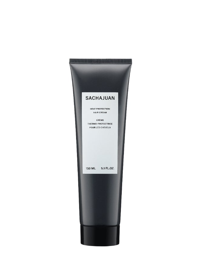 Sachajuan Heat Protection Cream 150ml – Damage Prevention for Styled Hair, Ocean Silk Technology, Heat Shield for Split End Relief 150ml